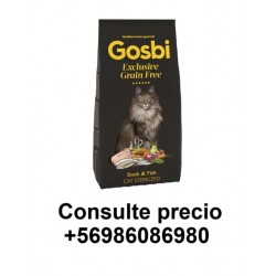 GOSBI EXCLUSIVE GRAIN FREE DUCK & FISH CAT STERILIZED 2 kilos