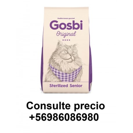 GOSBI ORIGINAL CAT STERILIZED SENIOR 3 kilos